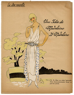 Les Idées Nouvelles de la Mode, circa 1922 Madeleine & Madeleine, Fashion Art Deco Pochoir on Chinese Paper