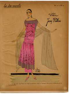 Les Idées Nouvelles de la Mode, circa 1922 Jean Patou, Fashion Art Deco Pochoir on Chinese Paper