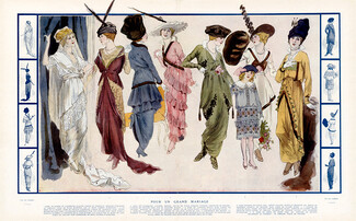 Soulié 1913 "Pour un Grand Mariage", Wedding Dress, Evening Gowns