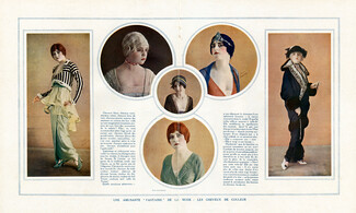Les Cheveux de Couleur 1913 "Amusante Fantaisie de la Mode" Colored hair, Photos d'Art Femina