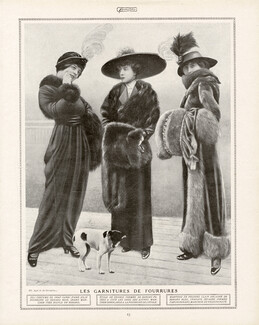 Garnitures de Fourrures 1913 Fur Coats, Dog