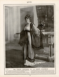 Mrs Paquin 1913 Chevalier de la Légion d'Honneur, Legion of Honour, Photo Agié