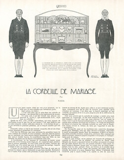 La Corbeille de Mariage, 1913 - Bernard Boutet de Monvel, Texte par Nada, 3 pages