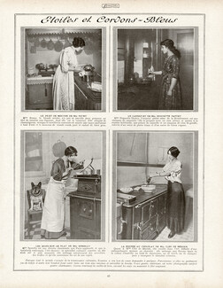 Cléo De Mérode, Spinelly, Miss Rosny, Huguette Dastry 1913 Stars and Cordon-bleu Cooks