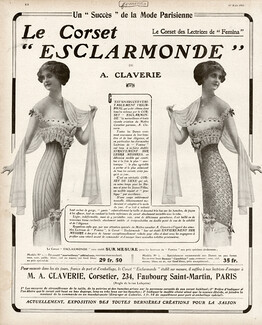 Claverie (Corsetmaker) 1912 "Esclarmonde"