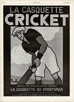 Cricket (Hats) 1927 Casquette du Sportsman, Rouffé