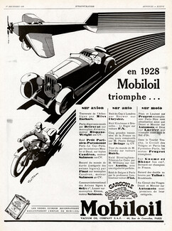 Mobiloil (Oil) 1928 Geo Ham