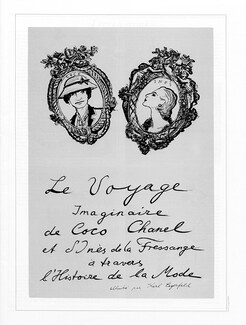 Karl Lagerfeld 1987 Le Voyage Imaginaire de Coco Chanel et Inès de la Fressange