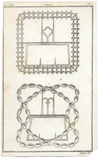 Magasin des Modes Nouvelles 1787 cahier n°22, plate n°3, Shoes Buckles for Men