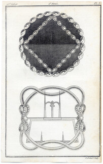 Magasin des Modes Nouvelles 1787 cahier n°23, plate n°3, Shoes Buckles for Women