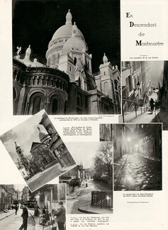 En Descendant de Montmartre 1938 Sacré-Coeur, Photos Pierre Boucher & Flaugergues