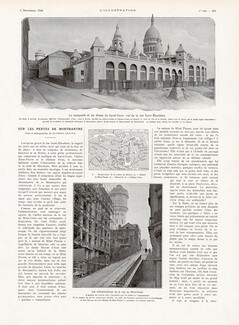 Sur les Pentes de Montmartre, 1926 - Sacré-Coeur, Texte par Raymond Lécuyer, 4 pages