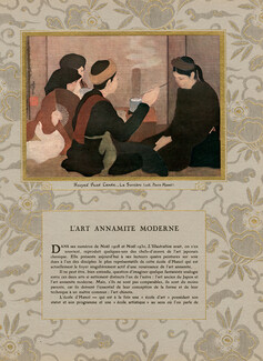 L'Art Annamite Moderne, 1932 - Nguyen Phan Chanh La Sorcière, Viet Nam, Text by Jean Tardieu, 4 pages
