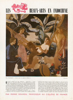 Les Beaux-Arts en Indochine, 1949 - Inguimberty, Texte par Pierre Gourou, 3 pages
