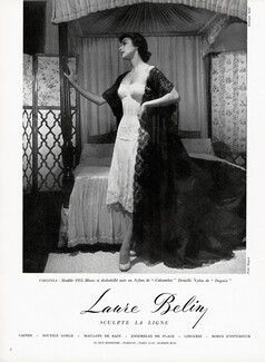 Laure Belin (Lingerie) 1954 Colcombet, Dognin, Photo Georges Saad
