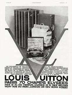 Louis Vuitton 1929 — Travel goods — Advertisement