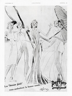 Perrier 1936 Les Perrier Girls, Jean Gabriel Domergue