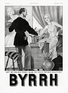 Byrrh 1932 Painter, Art Modeling, Georges Léonnec