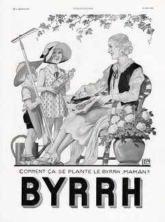 Byrrh 1932 Fashion magazine, Kids, Léonnec