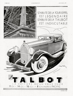 Talbot 1931 Geo Ham Eiffel Tower