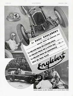 Englebert (Tyres) 1934 Chiron, Moll, Trossi, Alfa-Romeo