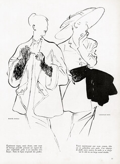 Marcel Rochas & Christian Dior 1947 René Gruau