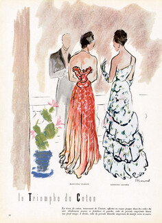 Simone Brousse 1947 Evening Dresses, Vramant, Lecomte