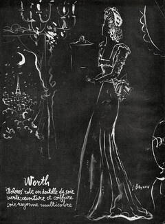 Worth 1939 Dolores, Evening Dress