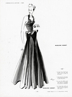 Madeleine Vionnet 1939 Evening Gown, Léon Bénigni