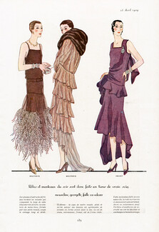 Molyneux, Premet 1929 Robes et manteaux du soir