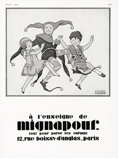 Mignapouf 1928 Children's fashion, Pulcinella, Maggie Salcedo