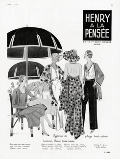 Henry à la Pensée 1930 Pajamas, Rodier