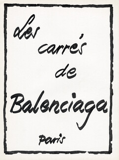 Les carrés de Balenciaga 1963 Scarf