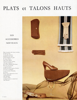 Accessoires Nouveaux 1955 Hermès (Gloves, Belt), Kirby Beard, Ferest, Photo Guy Bourdin