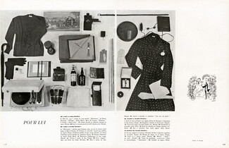 Pour Lui, 1949 - Hermès (Gloves, Organizer, Blanket, Carré, Tie...), Knizé, Men's Fashion Goods
