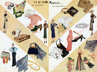 La Sportive - La Mondaine 1937 Hermès, Yendis, Germaine Guérin, Lucien Feist, Henry à la Pensée, Greco...