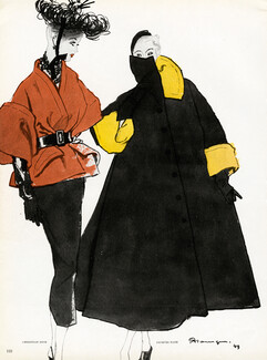 Christian Dior & Jacques Fath 1949 Coats, Pierre Mourgue