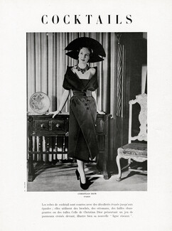 Christian Dior 1949 Ligne Ciseaux, Cocktail Dress, Staron, Photo Felser