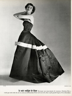 Christian Dior 1953 Bianchini Férier, Evening Gown, Photo Philippe Pottier