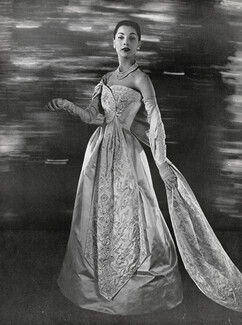 Christian Dior 1956 Robe de bal, Photo Georges Saad