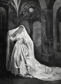 Christian Dior 1956 Wedding Dress, Photo Georges Saad