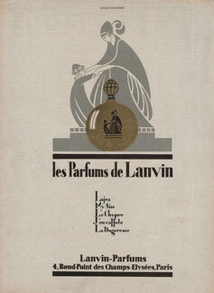 Lanvin (Perfumes) 1927 Paul Iribe, Lajea, My Sin, Le Chypre, J'en Raffole, La Dogaresse