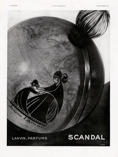 Lanvin (Perfumes) 1933 Scandal, Logo Paul Iribe, J. Lemare
