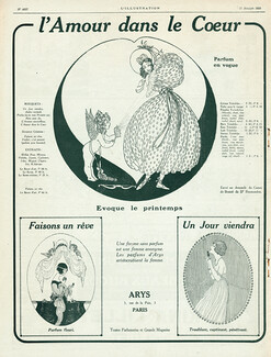 Arys (Perfumes) 1920 L'Amour dans le Coeur, Gerda Wegener
