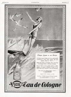 N°4711 Eau de Cologne 1929 Water skiing, Bathing Beauty