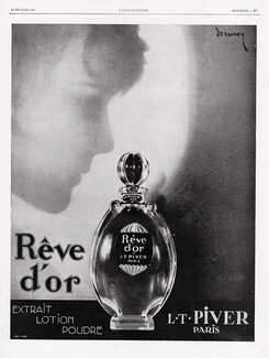Piver (Perfumes) 1929 Rêve d'Or, Dormoy, Art Deco