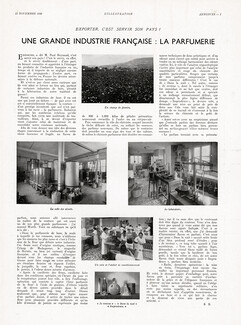 Une Grande Industrie Française : la Parfumerie, 1939 - Parfums Worth Laboratoire, Atelier, Text by S. B.