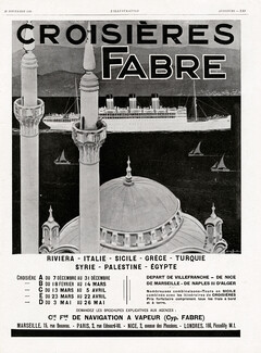 Croisières Fabre (Ship Company) 1928