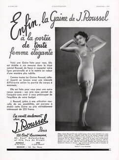Roussel 1936 "Enfin la Gaine de J.Roussel" (L)