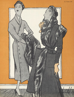 Christian Dior 1951 Robe princesse et manteau, Ducharne, Pierre Louchel
